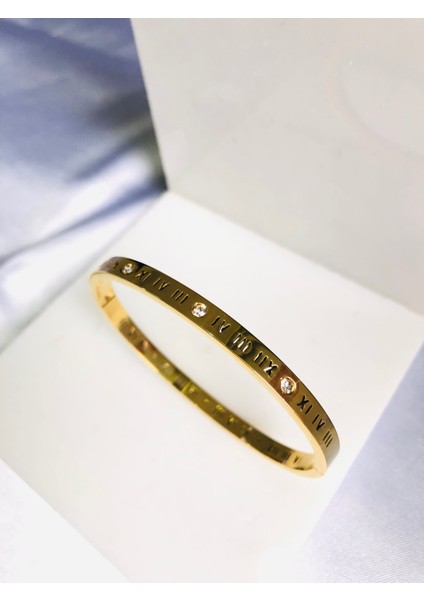 Rakamlı Çelik Kelepçe Bileklik