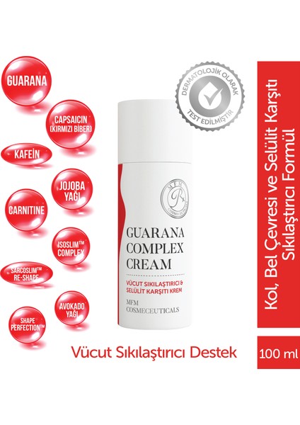 Mfm Guarana Complex Cream – Sıkı Görünüm Destekleyici ve Anti-Selülit Bakım Kremi 100 ml