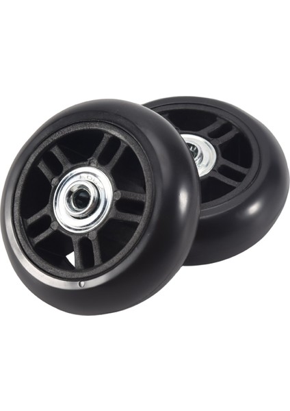 Çift Evrensel Döner Bagaj Bavul Tekerleği Yedek Tekerlekli Bagaj Tekerleği Yedek Bagaj Aksesuarları (Yurt Dışından)