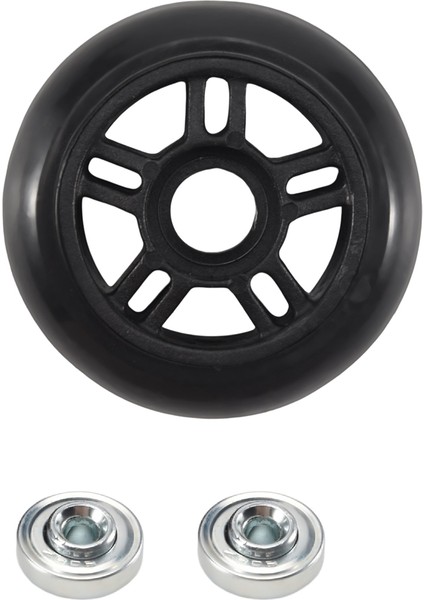 Çift Evrensel Döner Bagaj Bavul Tekerleği Yedek Tekerlekli Bagaj Tekerleği Yedek Bagaj Aksesuarları (Yurt Dışından) fırsatları