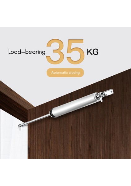 Basit Kapı Kapatıcı Sessiz Pnömatik Hidrolik Tampon Otomatik Ev Kapısı Kapatma Eser Mobilya Donanım Kahverengi (Yurt Dışından) fiyatları
