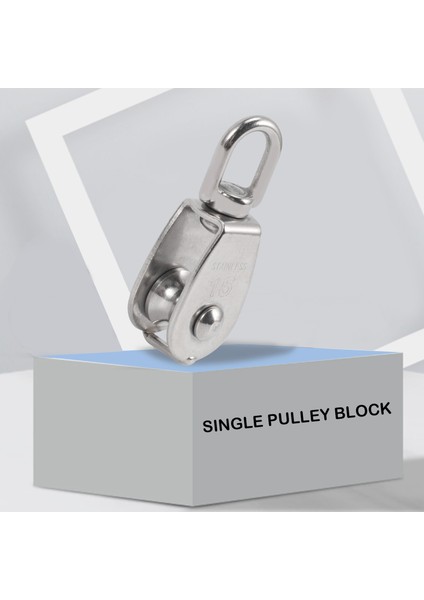 Adet Tek Kasnak Bloğu M15 Paslanmaz Çelik Küçük Kasnak Silindiri Dış Mekanda Halat Kordonu Için 360° Dönebilen Gümüş Kasnak (Yurt Dışından) fiyatları