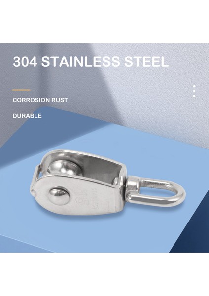 Adet Tek Kasnak Bloğu M15 Paslanmaz Çelik Küçük Kasnak Silindiri Dış Mekanda Halat Kordonu Için 360° Dönebilen Gümüş Kasnak (Yurt Dışından) modelleri