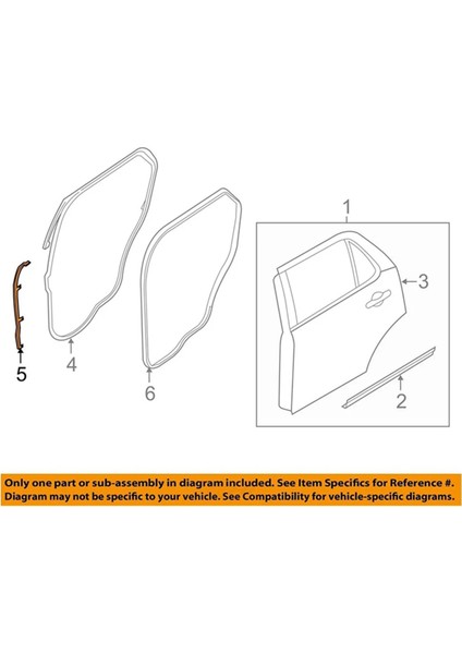 Ford Explorer 2011-2019 Için Araç Arka Kapı Ön Hava Şeridi Contası Kapı Sızdırmazlık Şeritleri BB5Z7825324B BB5Z7825325B (Yurt Dışından) modelleri
