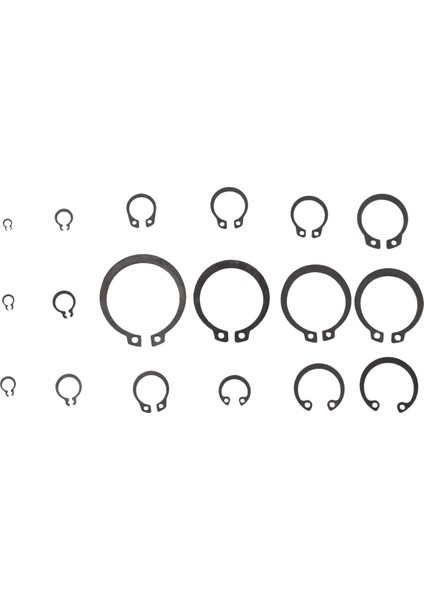 300 Parça C-Klips Dış Halka Siyah Rondela Donanım Halkası Klips Tutma Halkası Seti Endüstriyel Bağlantı Elemanları Için 18 Boyut (Yurt Dışından) fırsatları