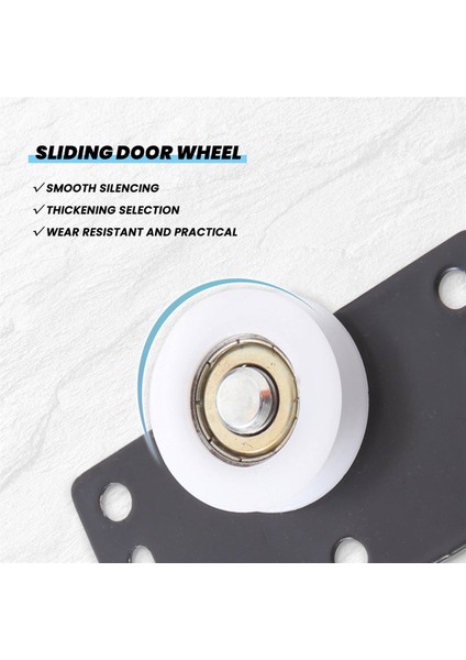 Set Sürgülü Kapı Tekerlekleri, Makaralar, Kasnaklar, Dolap Gardırop Kabini Için Sorunsuz ve Sessiz Naylon Tekerlekler (Yurt Dışından) fiyatları