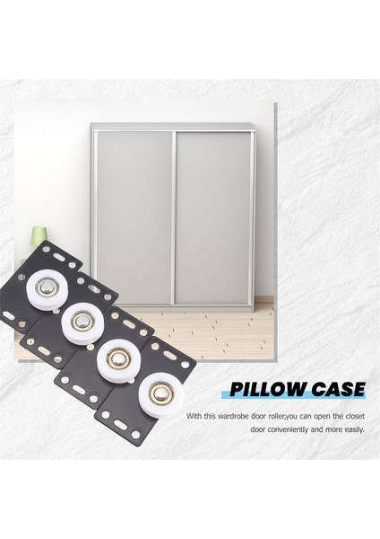 Set Sürgülü Kapı Tekerlekleri, Makaralar, Kasnaklar, Dolap Gardırop Kabini Için Sorunsuz ve Sessiz Naylon Tekerlekler (Yurt Dışından) fırsatları