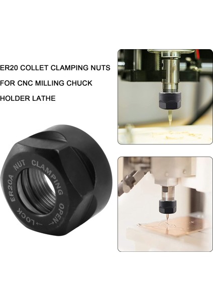 Cnc Frezeleme Torna Tezgahı Için ER20 Pens Sıkma Somunları (Yurt Dışından) modelleri