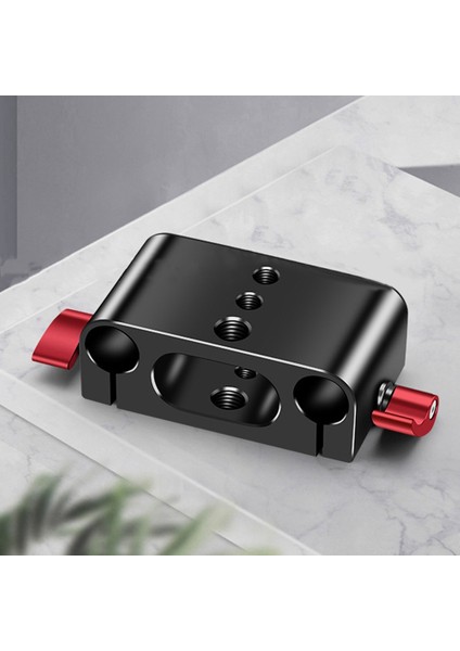 Alüminyum Alaşımlı Çift 15MM Direk Montaj Braketi Kelepçe Braketi Tripod Montaj Taban Plakası Için 1/4 3/8 Delikli (Yurt Dışından) modelleri