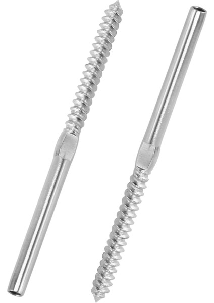 1/8 Inç Kablo Korkuluk Merdiven Güverte Korkuluğu Ahşap Direk Lag Vidası Sıkıştırma Sistemi Için 30 Çift Sol ve Sağ El Dişli Lag Vidaları (Yurt Dışından) fırsatları