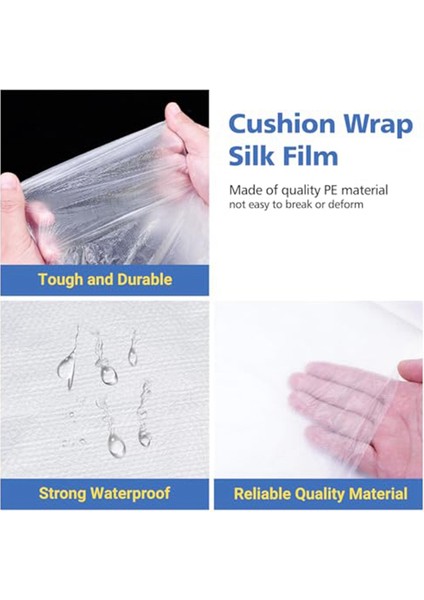 Rulo Yastık Sarma Ipek Film Su Geçirmez, 79 Inç x 22 Yard Döşemelik Yastık Sarma Mobilya Ev Ofis Için (2 Rulo) (Yurt Dışından) fırsatları