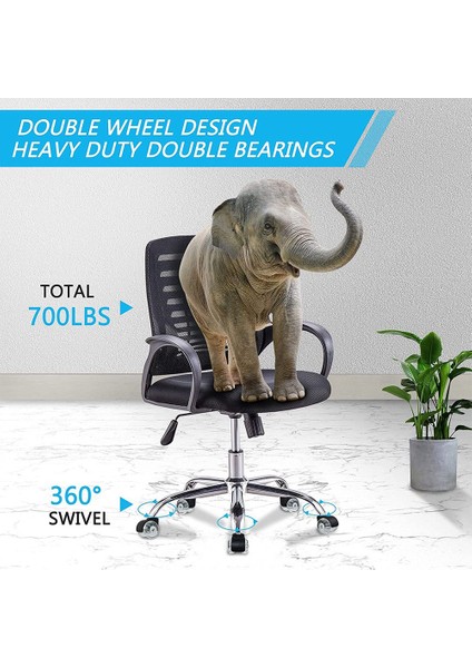 Adet Ofis Koltuğu Tekerlekleri, 2 Inç Ağır Hizmet Tipi Çift Tekerlek, Çift Bilyalı Rulmanlı Yedek Bilgisayar Masası Sandalye Tekerleği (Yurt Dışından) fiyatları