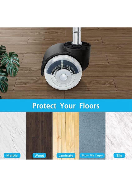 Adet Ofis Koltuğu Tekerlekleri, 2 Inç Ağır Hizmet Tipi Çift Tekerlek, Çift Bilyalı Rulmanlı Yedek Bilgisayar Masası Sandalye Tekerleği (Yurt Dışından) modelleri