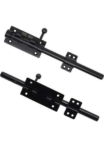 Ağır Hizmet Tipi Sürgülü Sürgülü Kapı Mandalı, Asma Kilit, Yatay Sürgülü Sürgülü Zemin Mandalı Donanımı ve Kilitlenebilir (Siyah, 10 Inç) (Yurt Dışından) fiyatları