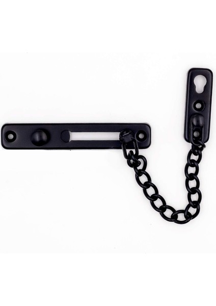 2'li Paket Kapı Zincir Kilidi, Paslanmaz Çelik Güvenlik Zincir Koruyucu, Vidalı Cilalı Kapı Mandalı, Siyah (Yurt Dışından) modelleri