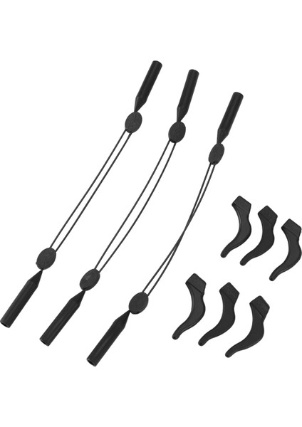 Gözlük Kayışı Ayarlanabilir Gözlük Tutucu 3 Adet Evrensel Uyumlu Spor Güneş Gözlüğü Tutucu + 6 Adet Gözlük Kulak Tutucu (Yurt Dışından) modelleri