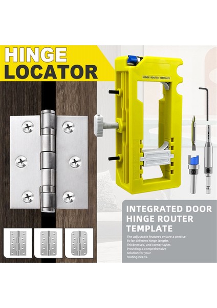 Kapı Menteşesi Takımı Kapı Menteşesi Kesme Aparatı Menteşe Montaj Kiti 3 Inç Ila 5 Inç Menteşeler Için Kapı Menteşesi Freze Aparatı (Yurt Dışından) fırsatları