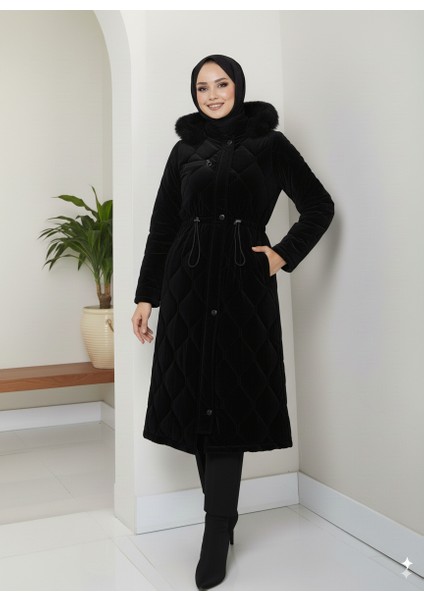 Kadın Beli Bağcıklı Nova Kumaş Mont modelleri