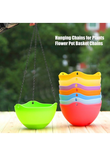 6'lı Paket Askı Zinciri, Ağır Hizmet 50 cm Askılı Çiçek Sepeti Yedek Zinciri - Dış Mekan Veya Iç Mekan Için 3 Noktalı Bahçe Bitki Askısı (Yurt Dışından) fiyatları