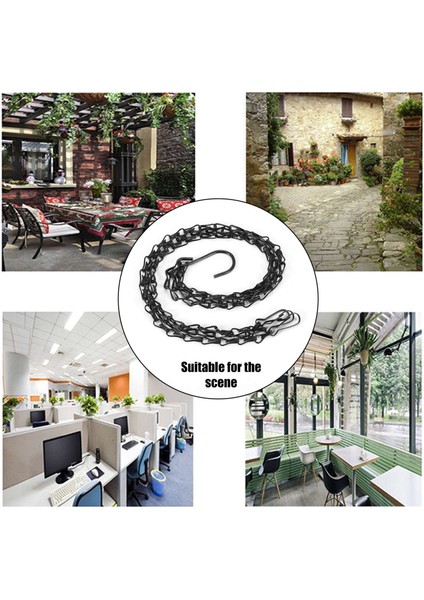 6'lı Paket Askı Zinciri, Ağır Hizmet 50 cm Askılı Çiçek Sepeti Yedek Zinciri - Dış Mekan Veya Iç Mekan Için 3 Noktalı Bahçe Bitki Askısı (Yurt Dışından) fırsatları