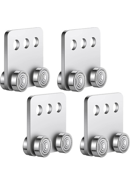 Adet 4 Tekerlekli Araba Montaj Makarası Arabası 1-5/8 Inç Genişliğindeki Destek Kanalı Için Sabit Kaynaklı Kanal Makarası (Yurt Dışından)