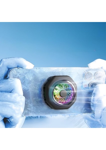 Pro 4 Buz Tutar 27 W Güç -15 Derece Etki Telefon Soğutucu Fan