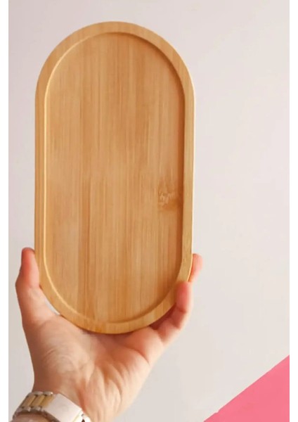Bambu Oval Sunum ve Servis Tepsisi Ahşap Tepsi Yağdanlık Altlığı fiyatları