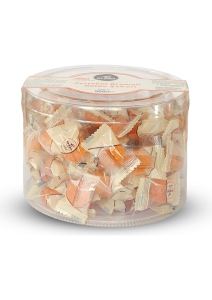 Portakal Aromalı Akide Şekeri Asetat Kutulu - 500 gr