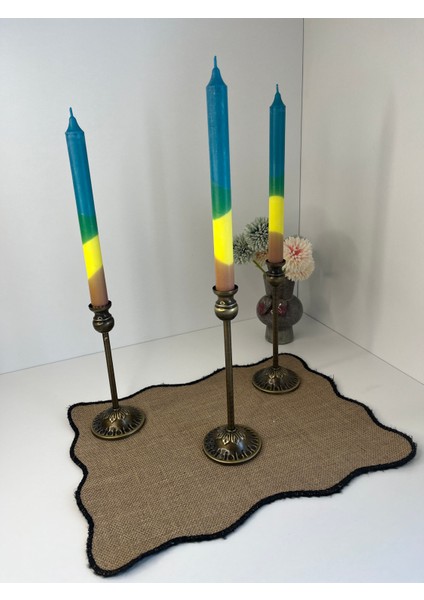 Renkli Şamdan Mum (Tek Adet Fiyatıdır ) fiyatları