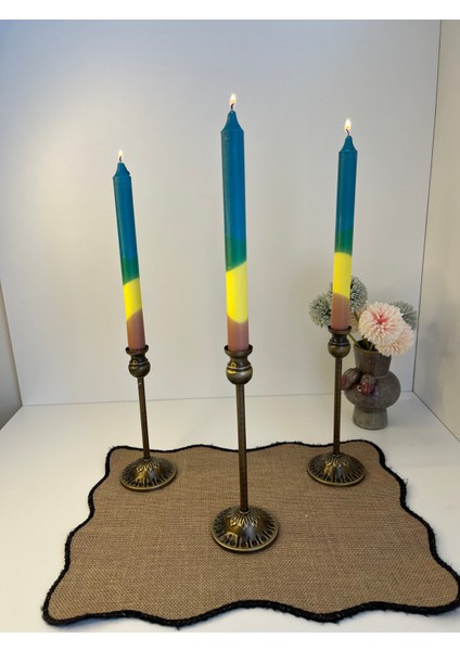 Renkli Şamdan Mum (Tek Adet Fiyatıdır ) modelleri