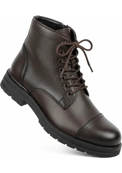 Erkek Kürklü Suni Deri Bağcıklı Askeri Postal Bot – Siyah/kahve/taba – 40-44 modelleri