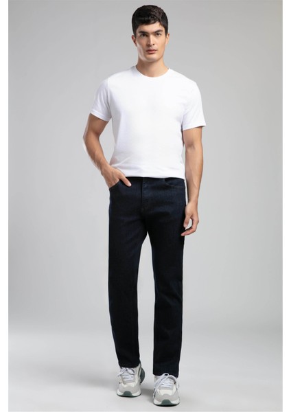 Rico Yüksek Bel Düz Kesim Düz Paça Siyah Erkek Jean Pantolon
