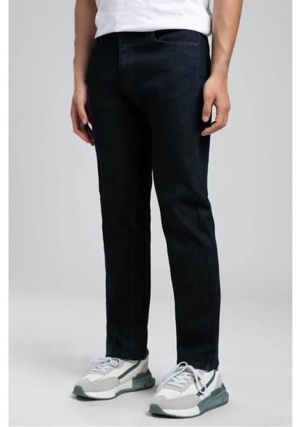 Rico Yüksek Bel Düz Kesim Düz Paça Siyah Erkek Jean Pantolon modelleri