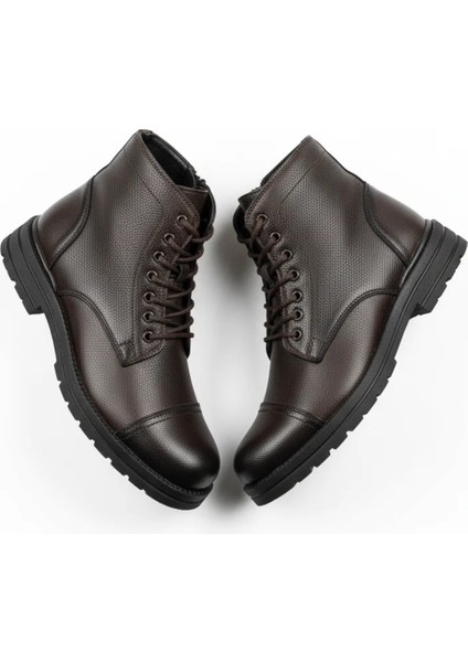 Erkek Kürklü Suni Deri Bağcıklı Askeri Postal Bot – Siyah/kahve/taba – 40-44 indirimleri