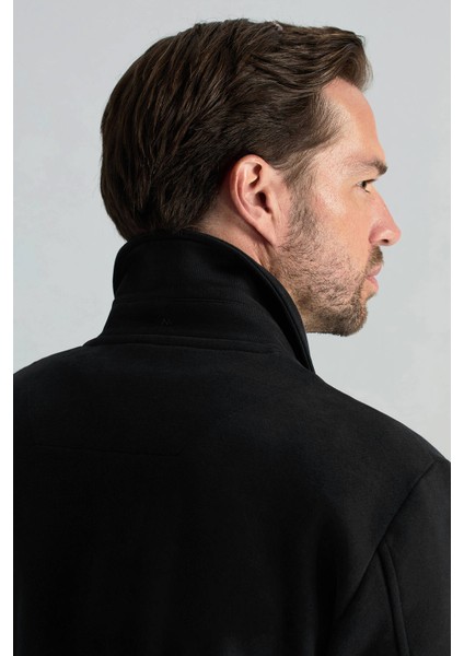 Saf Pamuk Metal Düğmeli Siyah Spor Ceket indirimleri