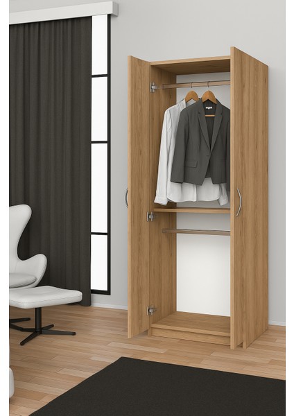 Sahar Giyinme Dolabı - Çok Amaçlı Dolap - Gardırop 60 Cm-2 Kapaklı modelleri