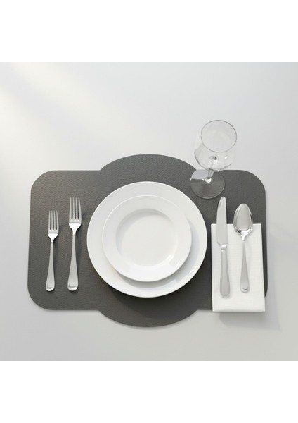 2 Adet Deri Dikdörtgen Amerikan Servis 33X44 cm Simetrik Desenler Serisi 117 modelleri