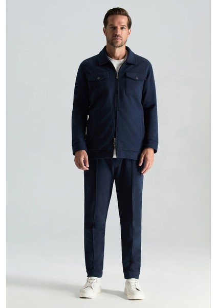 Saf Pamuk Metal Düğmeli Lacivert Spor Ceket fiyatları