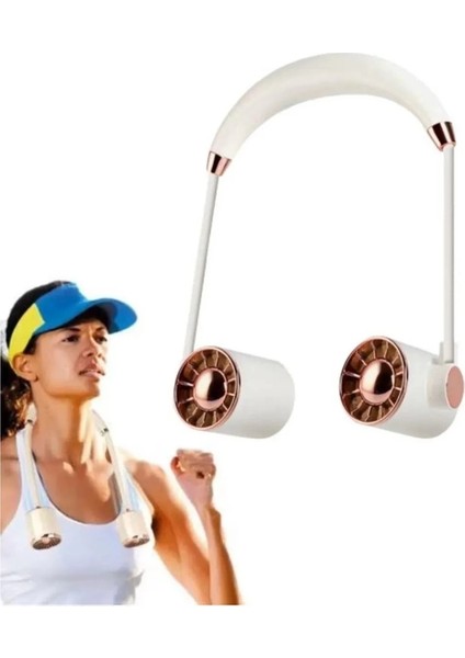 Buğz Boyunluk Fan Hava Soğutucu Vantilatör Boyuna Asmalı Şarjlı 3 Kademeli Mini Klima Beyaz fiyatları