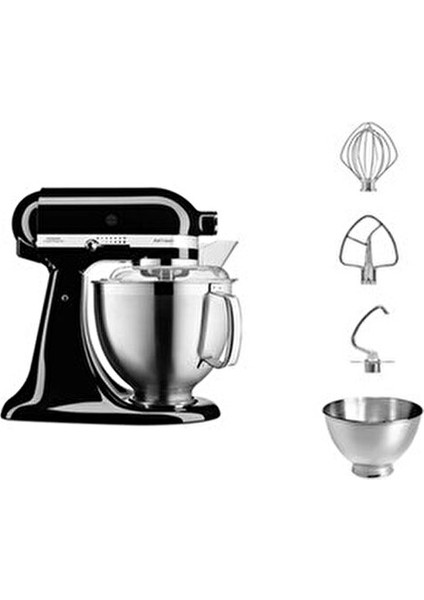 Artisan 4,8 lt Stand Mikser 275 W Güç Siyah Renk Dayanıklı Paslanmaz Çelik