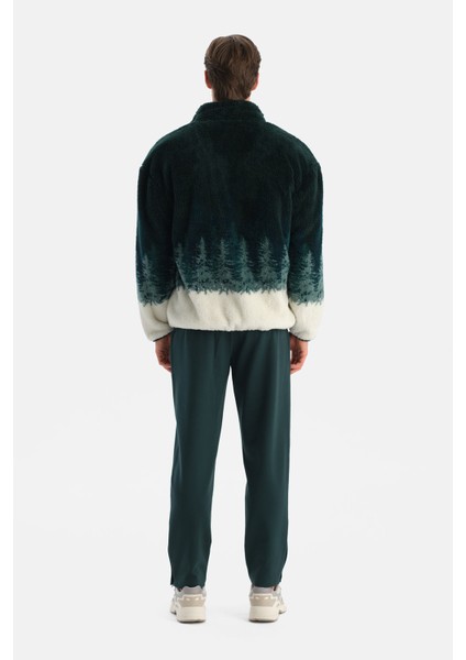 Erkek Orman Baskılı Polar Sweatshırt fiyatları