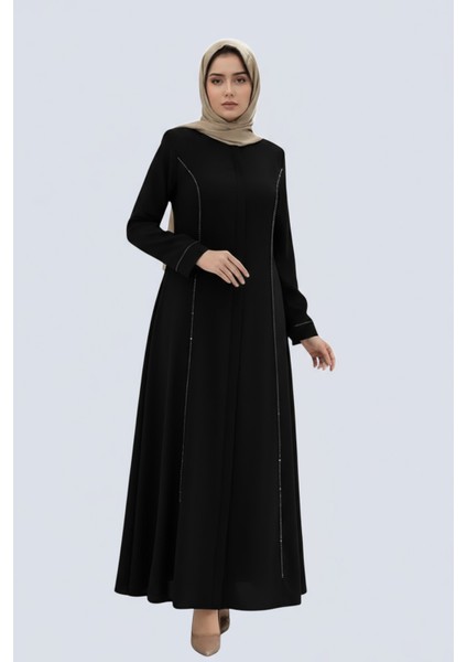 Taşlı Ferace Şık ve Rahat Tesettür Dış Giyim fiyatları