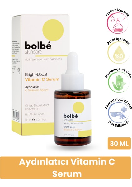 Ton Eşitleyici ve Leke Görünümünü Hafifleten %6 C Vitamini Serumu - 30 ml