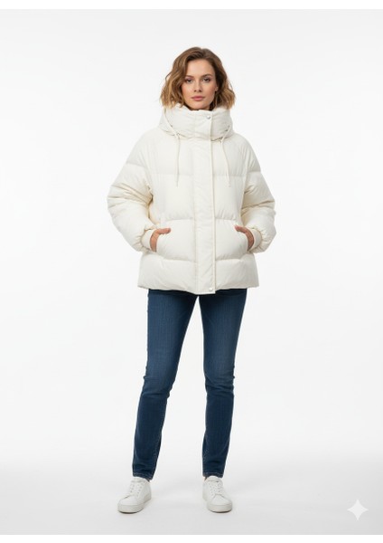 Astronot Kapşonlu Mont