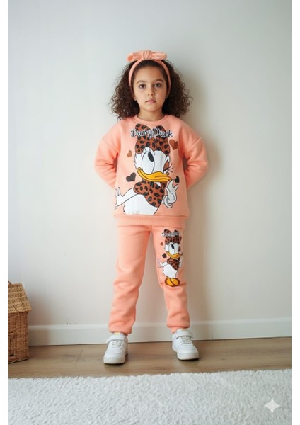 Kız Çocuk Takımı Alt Üst Set 3iplıkli Şardonlu Içi Kalın Kışlık fiyatları