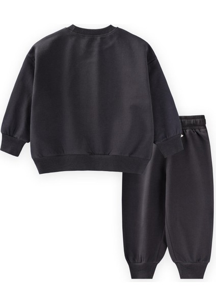 Roket Aplikeli Sweatshirt Takım 1-6 Yaş Antrasit fiyatları