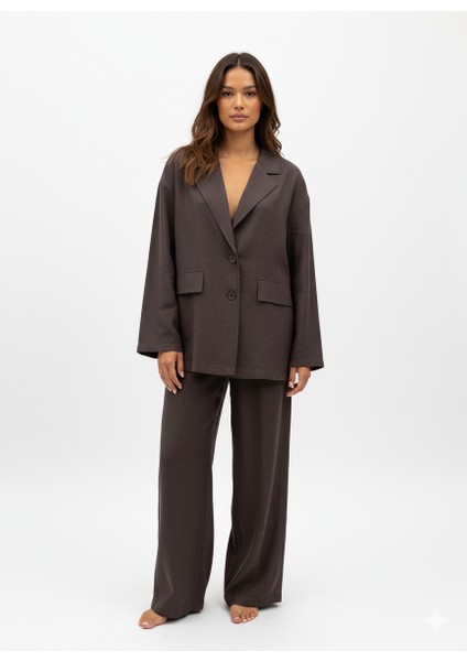 Oversize Ceketli Takım
