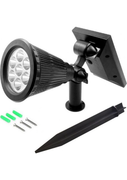 Güneş Enerjili 7 Renkli Rgb Spot Lamba su Geçirmez bahçe Ağaç Peyzaj Aydınlatma enerji Tasarruflu