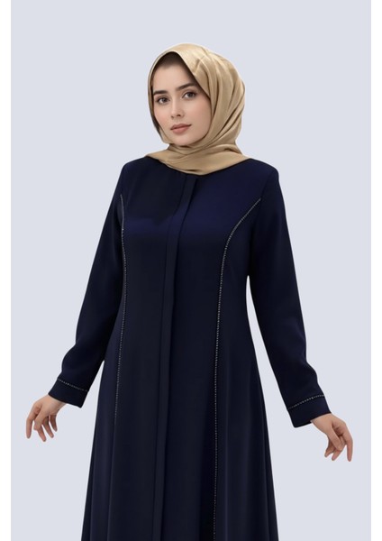 Taşlı Ferace Şık ve Rahat Tesettür Dış Giyim modelleri