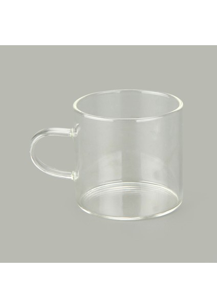 Borosilikat Cam 6'lı Kahve Fincanı Seti - Şeffaf - 125 ml modelleri